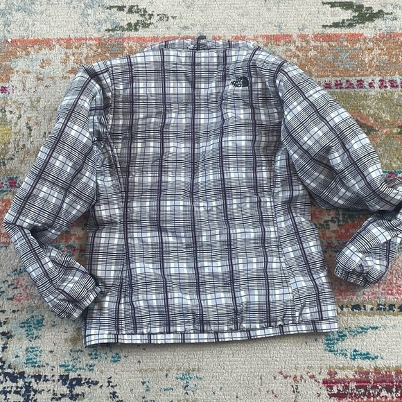 Women's The North Face Plaid Inner Liner Zip Up Jacket - Picture 2 of 9